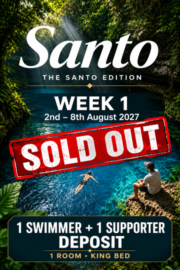 SOLD OUT - Week 1 <br> 2nd - 8th August 2027 - 1 Swimmer and 1 Supporter Deposit